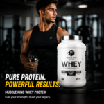 Muscle King Nutrition Whey Protein – Premium Concentrate Protein (Chocolate Flavor)
