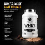 Muscle King Nutrition Whey Protein – Premium Concentrate Protein (Chocolate Flavor) - Image 4